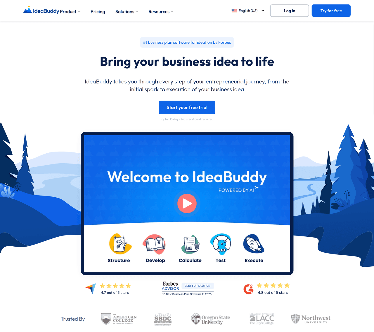 Screenshot of IdeaBuddy