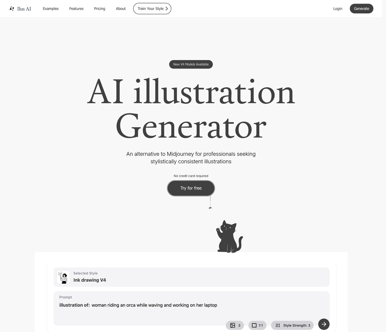 Screenshot of Ilus AI