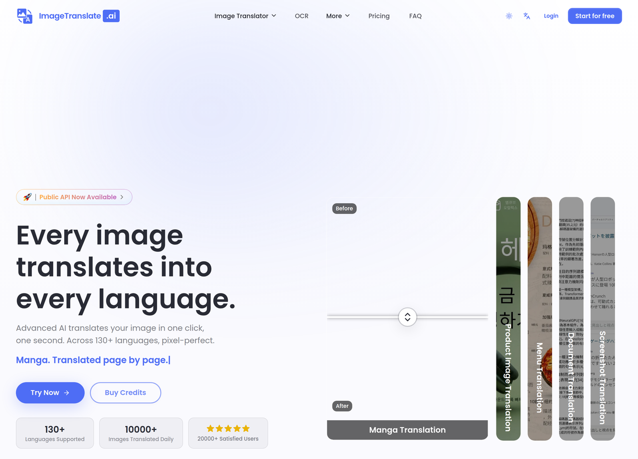 Screenshot of Image Translate AI