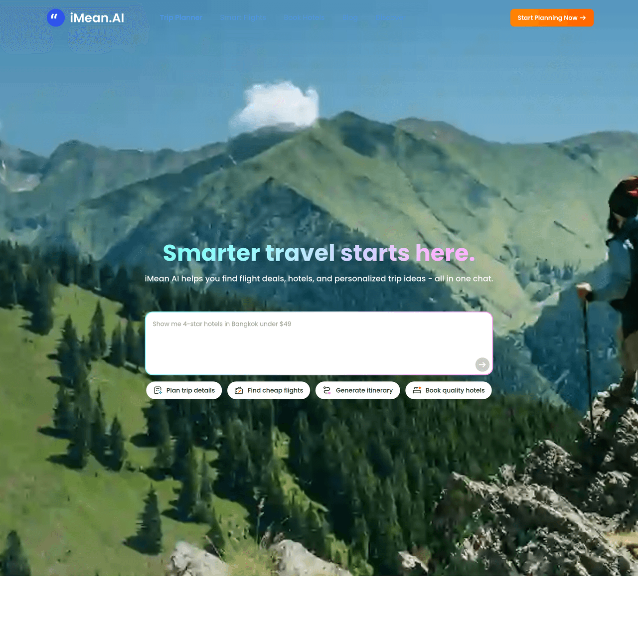 Screenshot of iMean