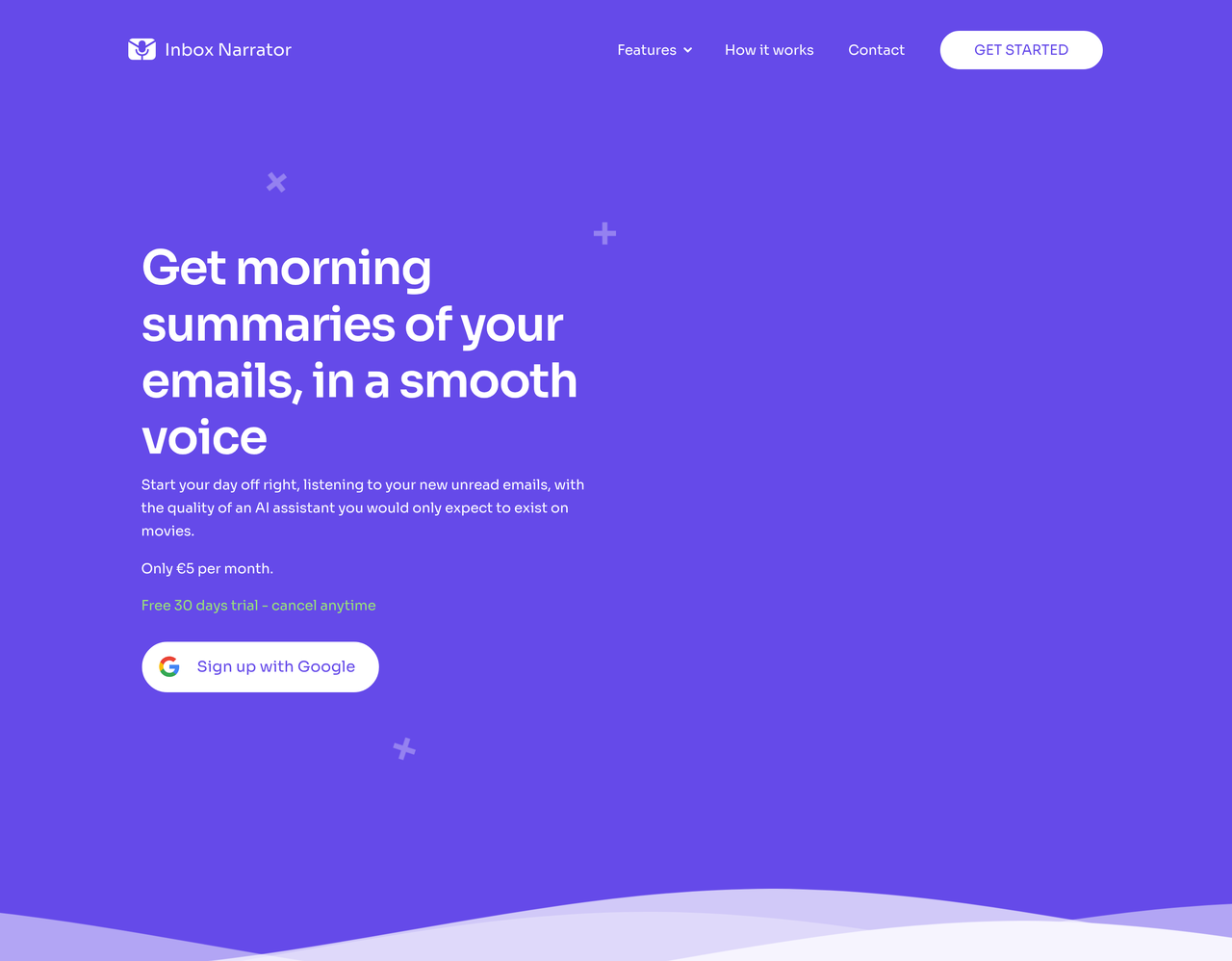 Screenshot of Inbox Narrator