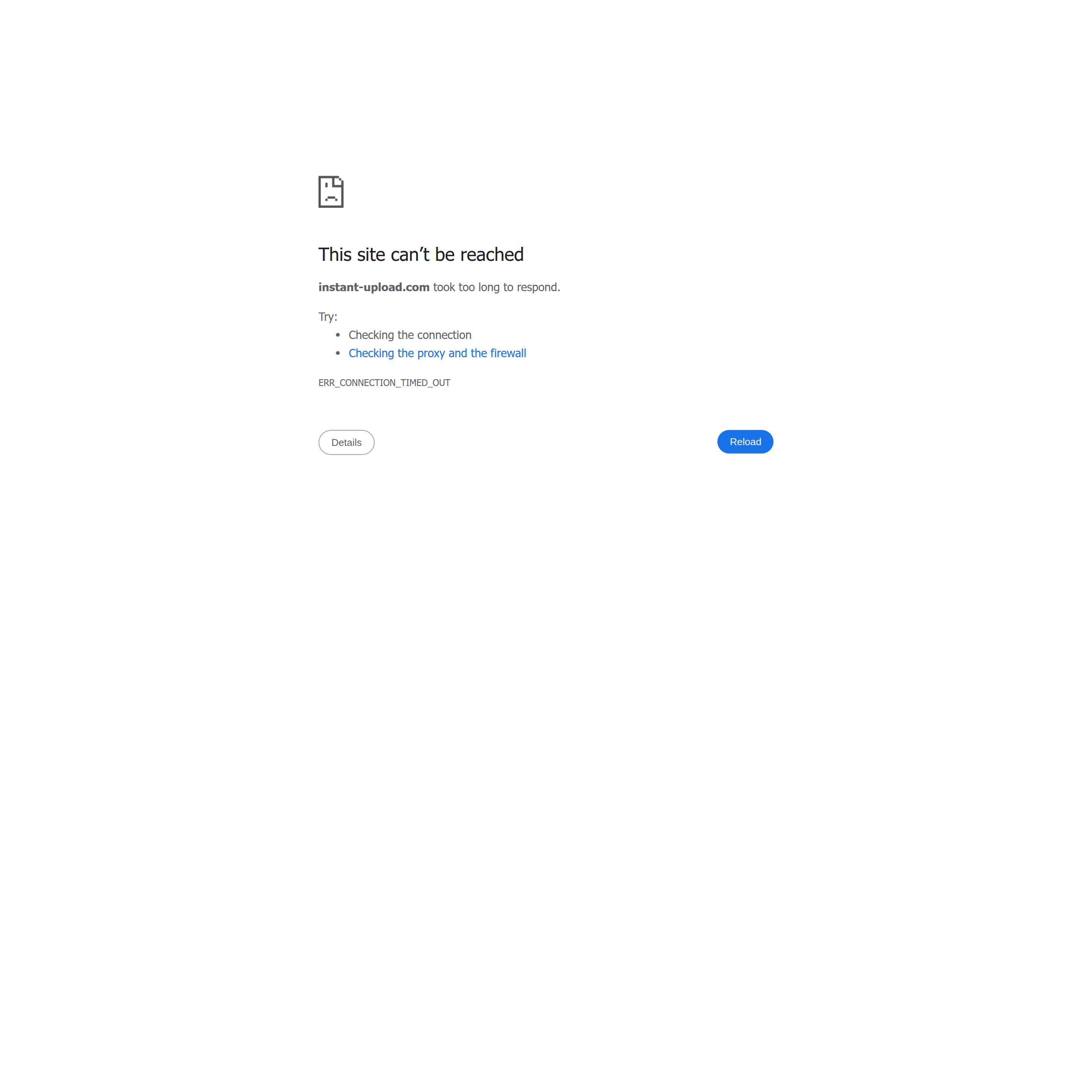 Screenshot of Instant Upload
