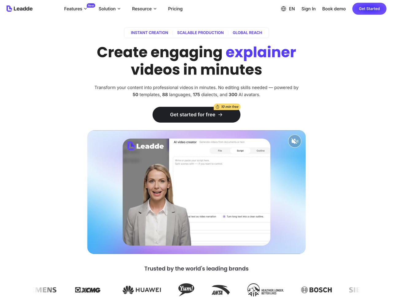 Screenshot of Leadde AI