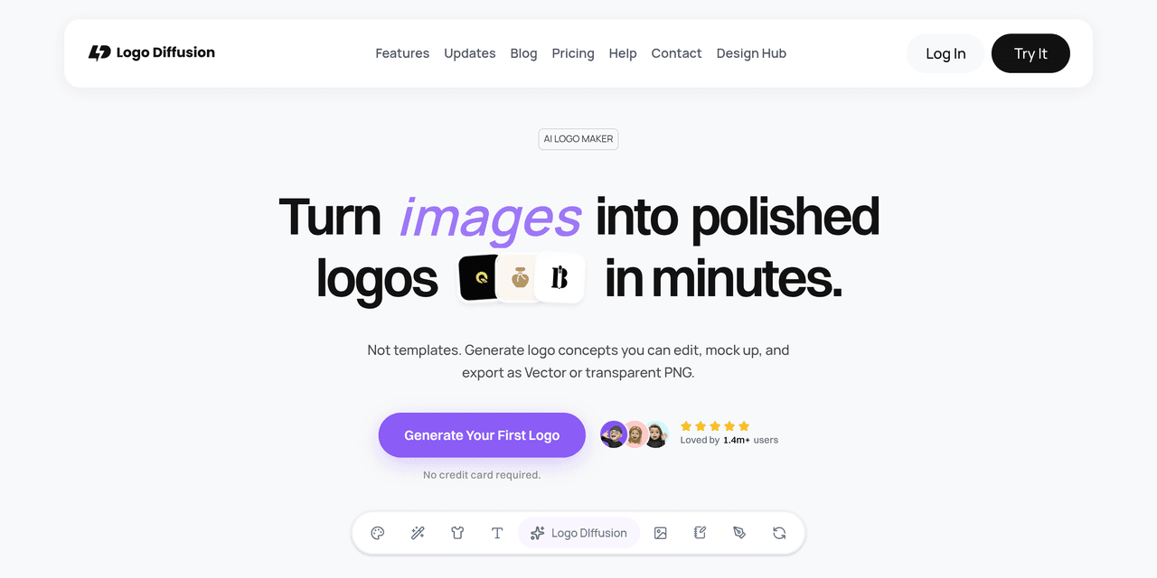 Screenshot of Logo Diffusion