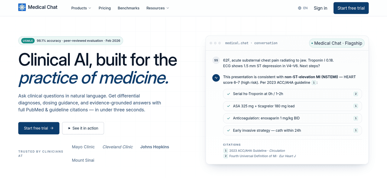 Screenshot of Medical Chat