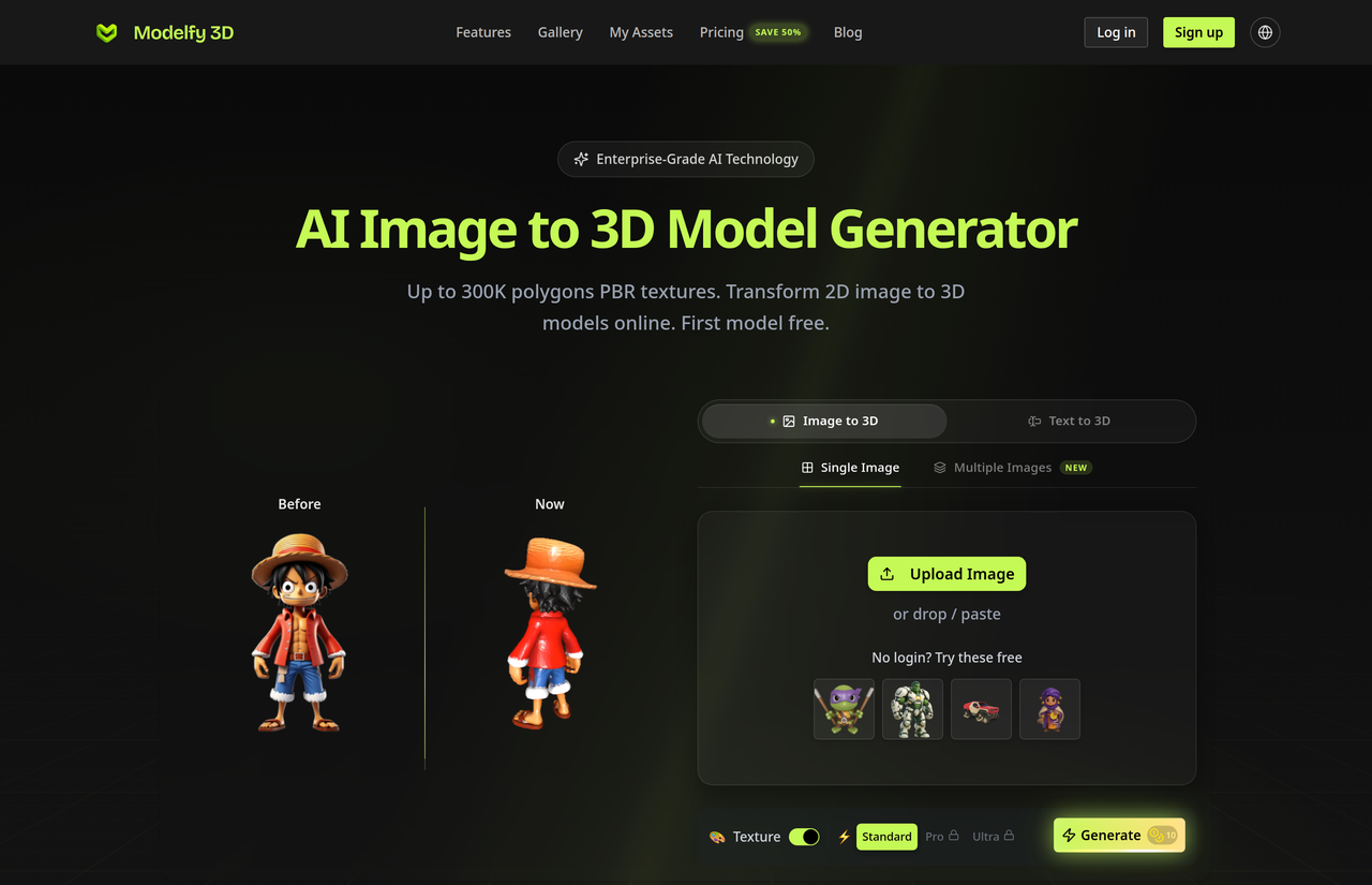 Screenshot of Modelfy 3D