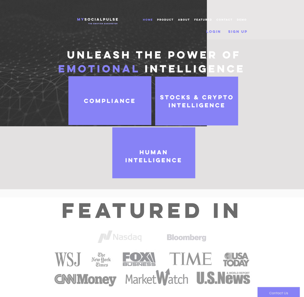 Screenshot of MySocialPulse
