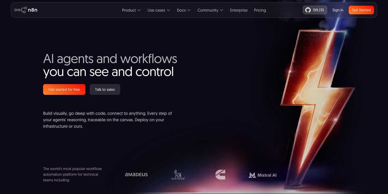Screenshot of n8n