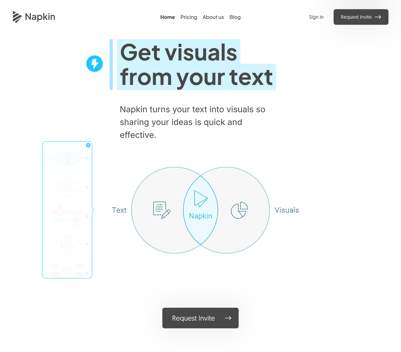 Screenshot of Napkin AI