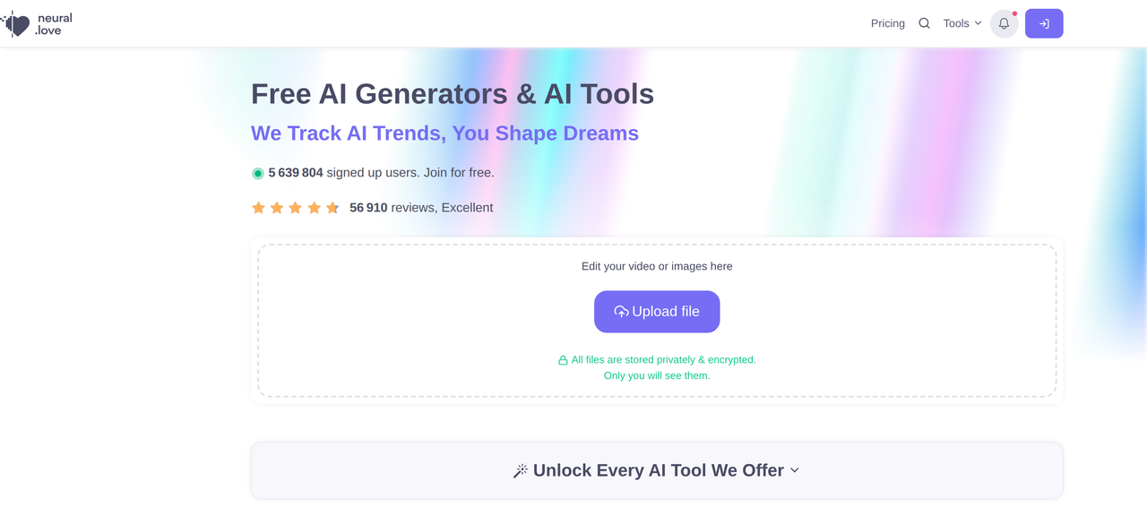 Screenshot of Neural.love