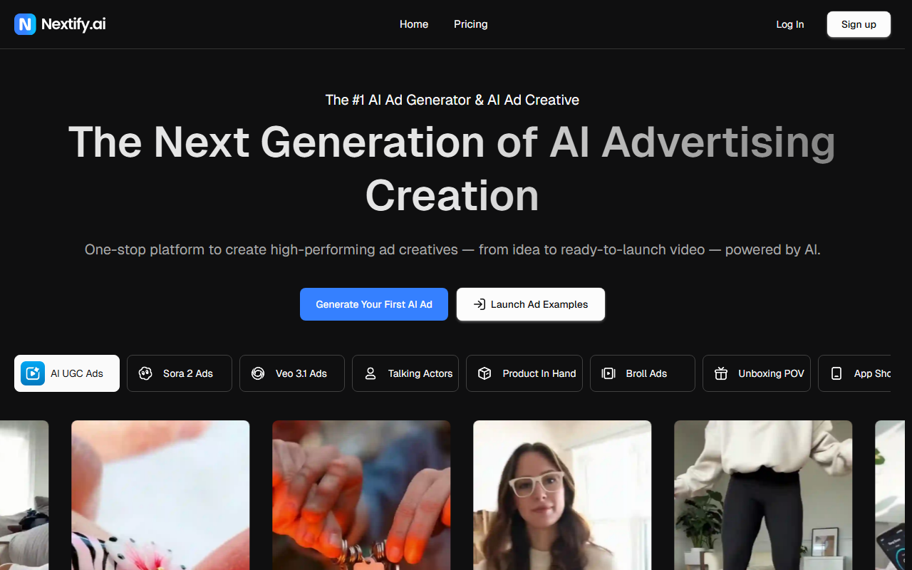 Screenshot of Nextify.ai