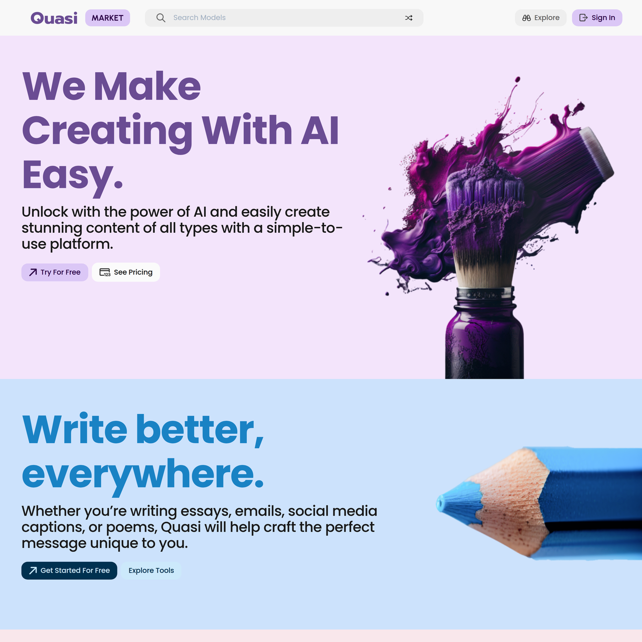 Screenshot of Quasi