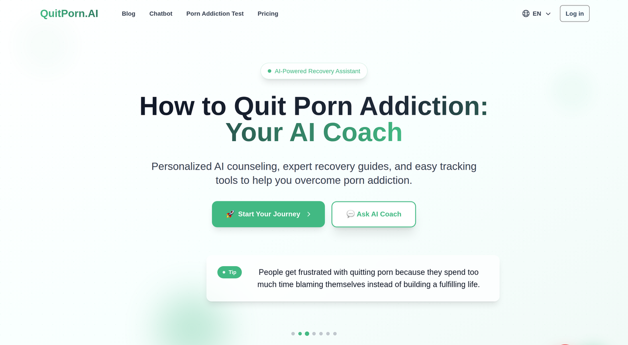 Screenshot of QuitPorn