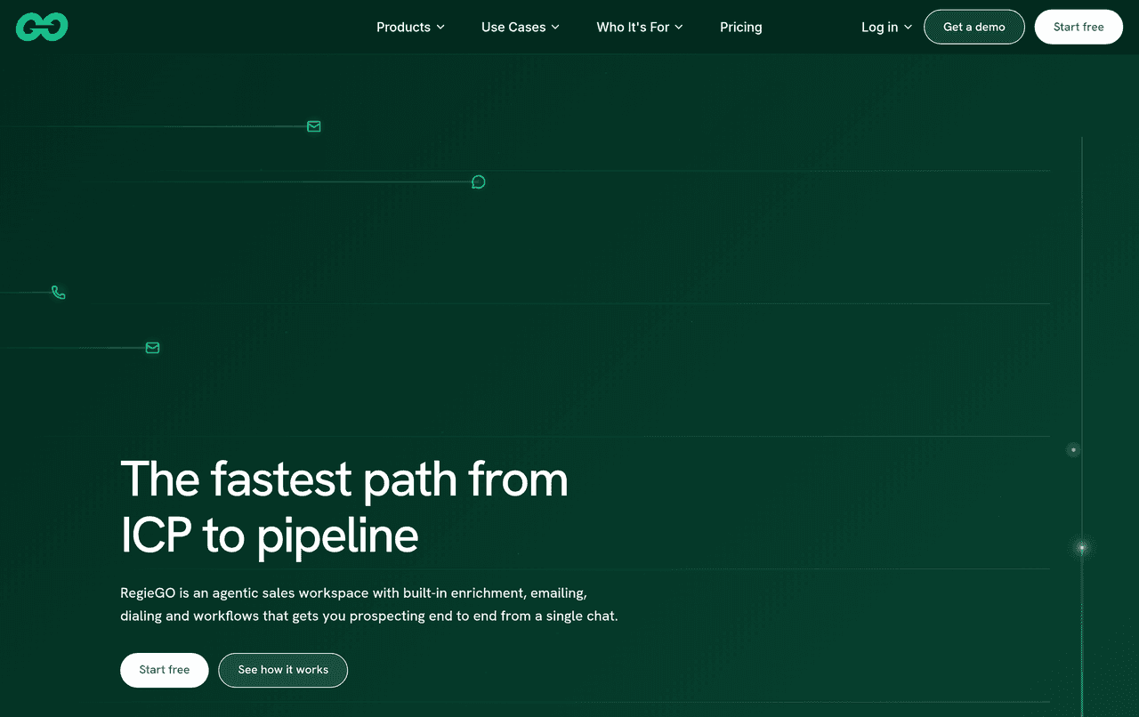 Screenshot of Regie