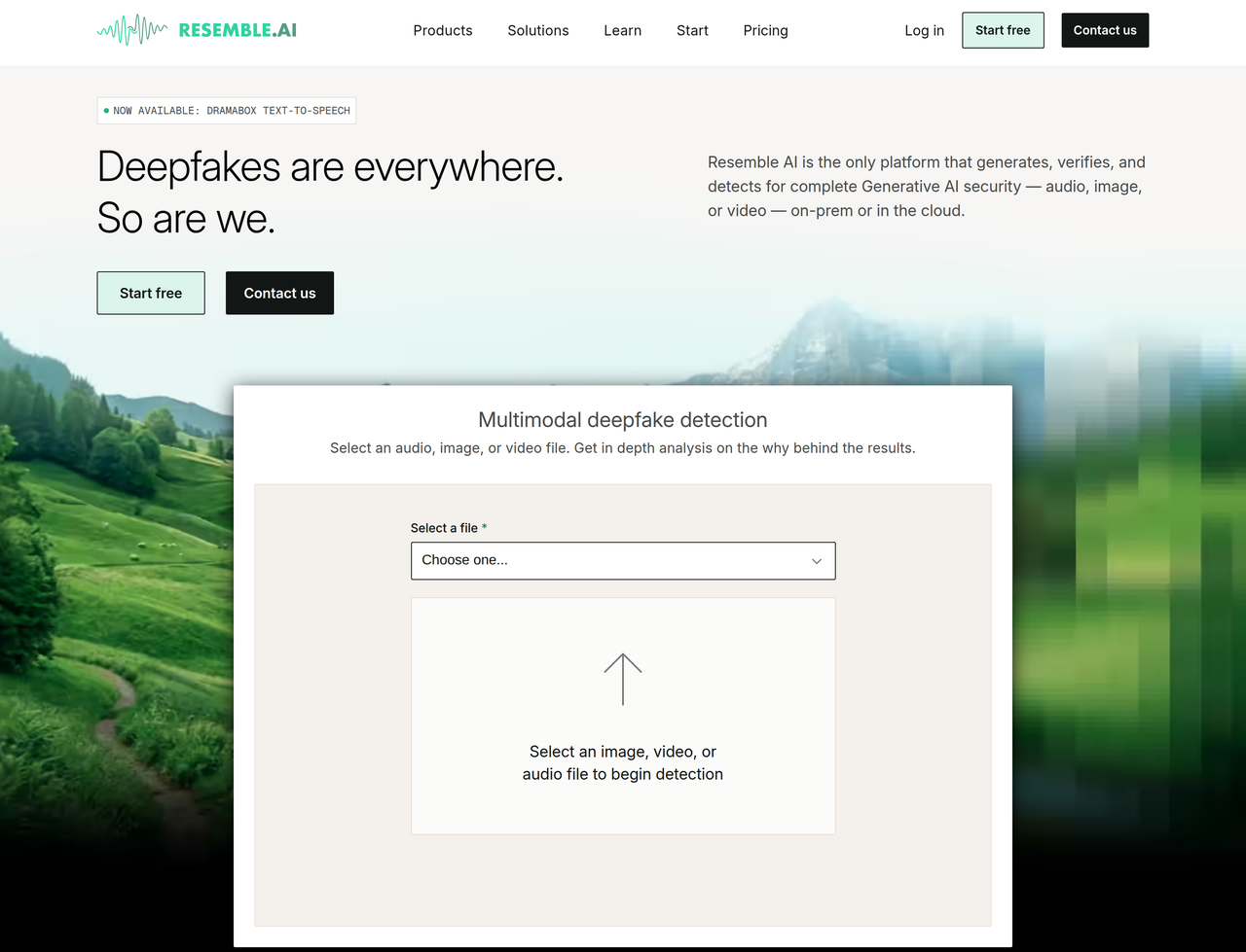 Screenshot of Resemble