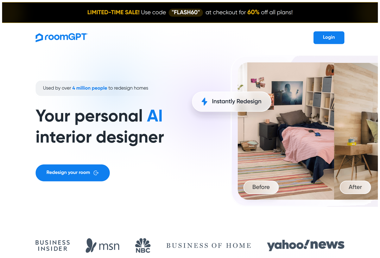 Screenshot of RoomGPT