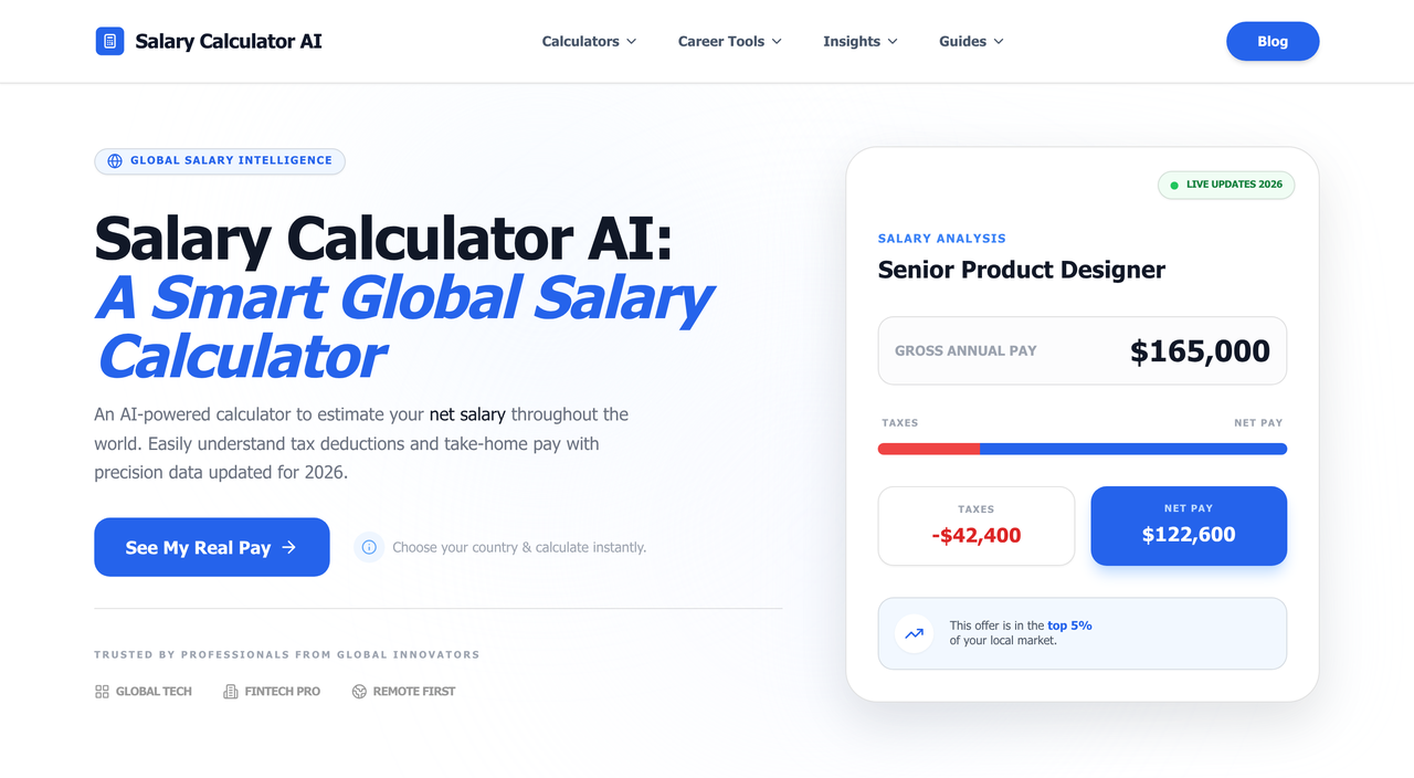 Screenshot of Salary Calculator