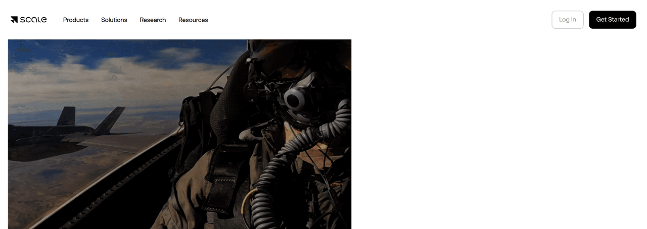 Screenshot of Scale AI