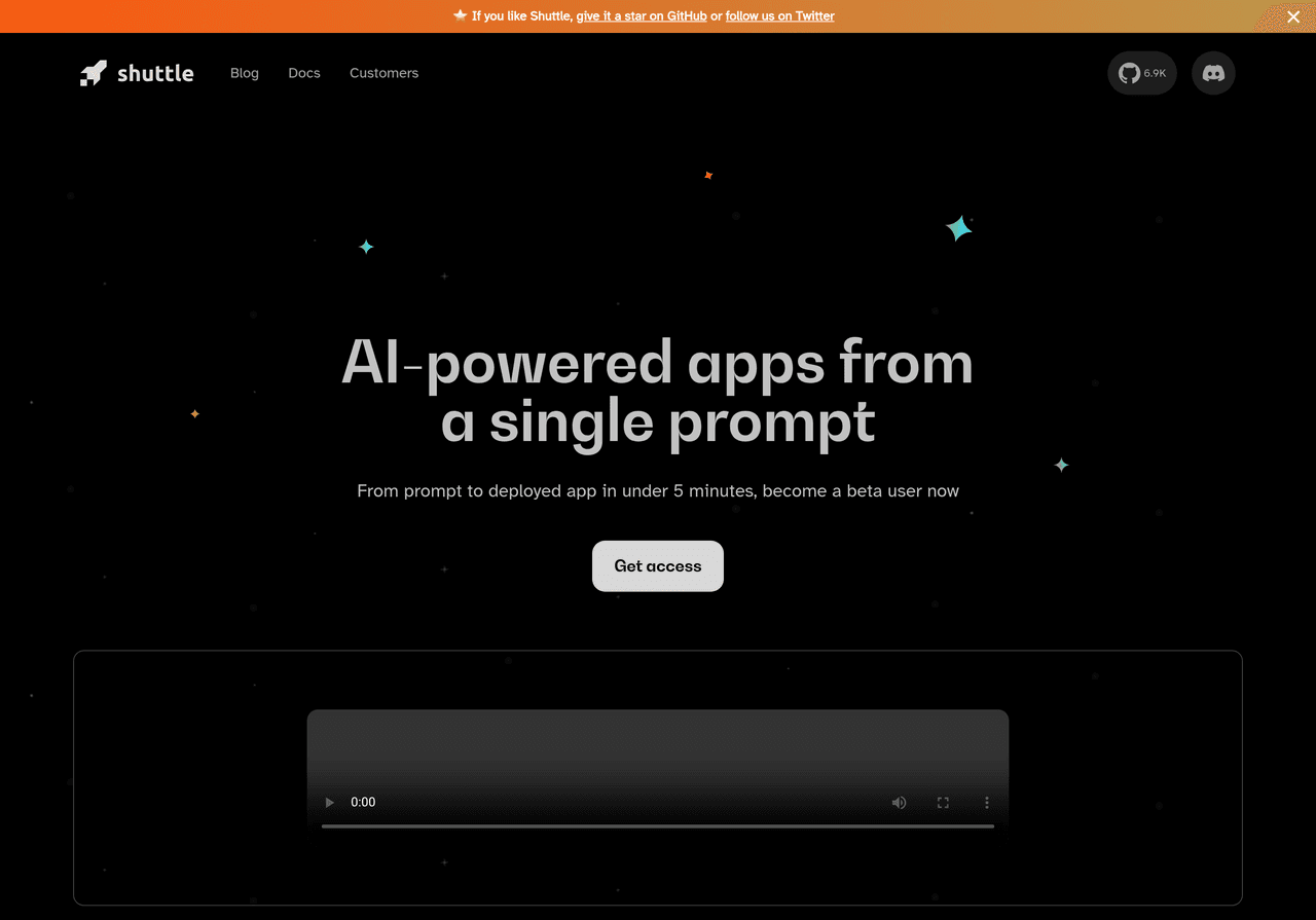 Screenshot of Shuttle