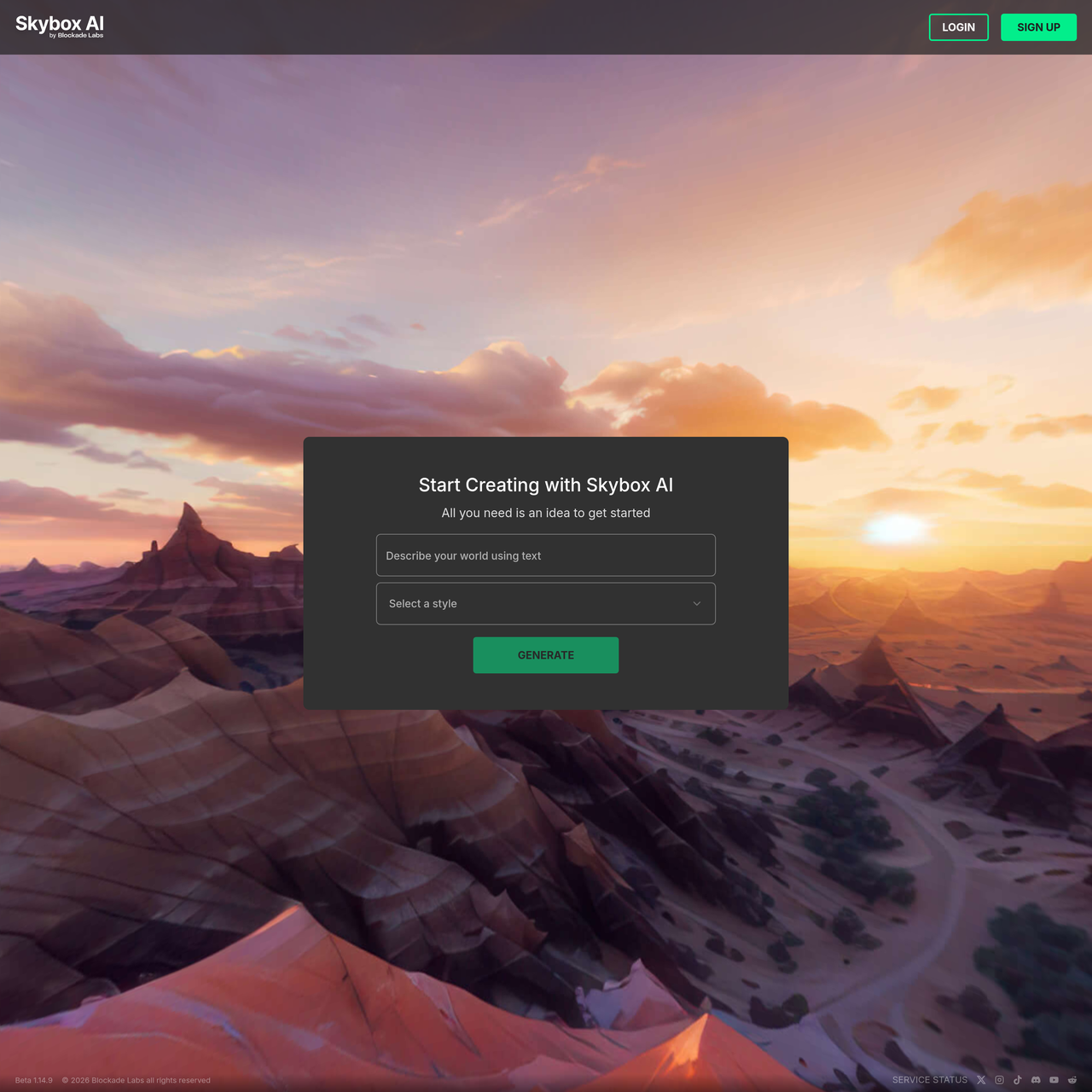 Screenshot of Skybox Lab
