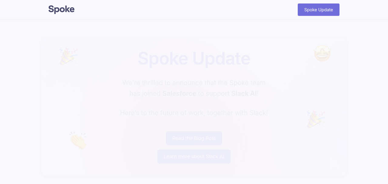 Screenshot of Spoke AI
