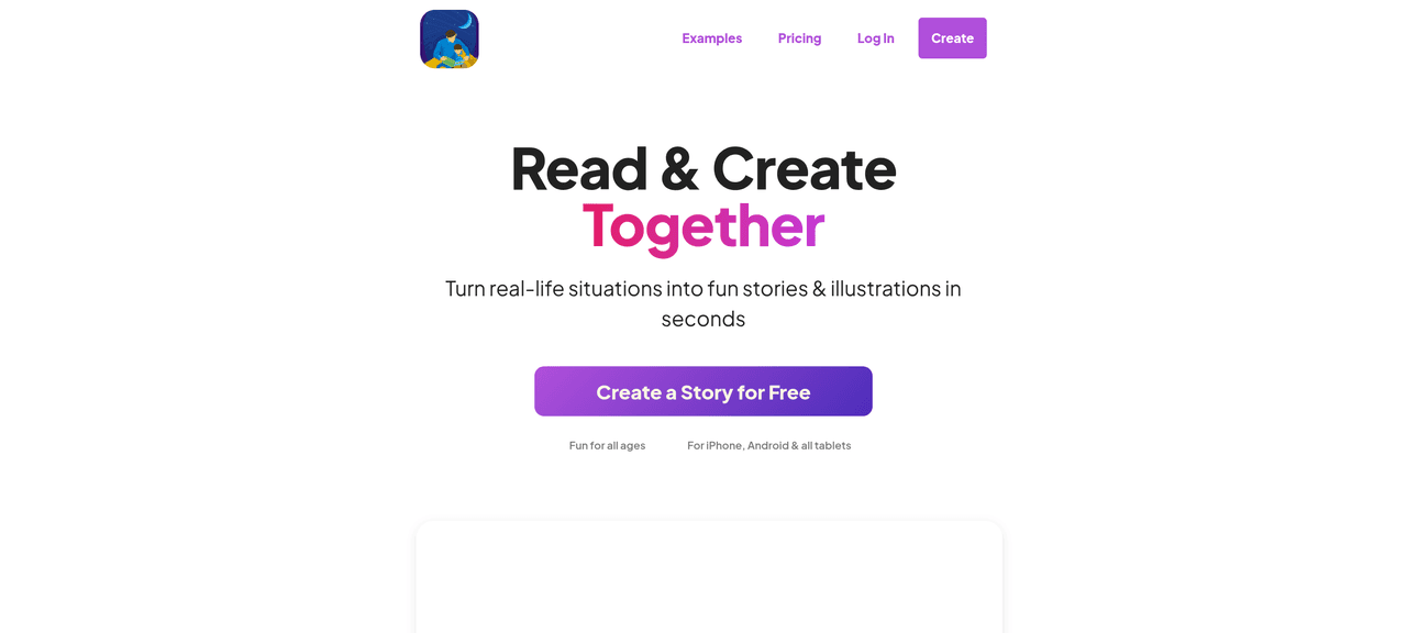 Screenshot of StoriesForKids