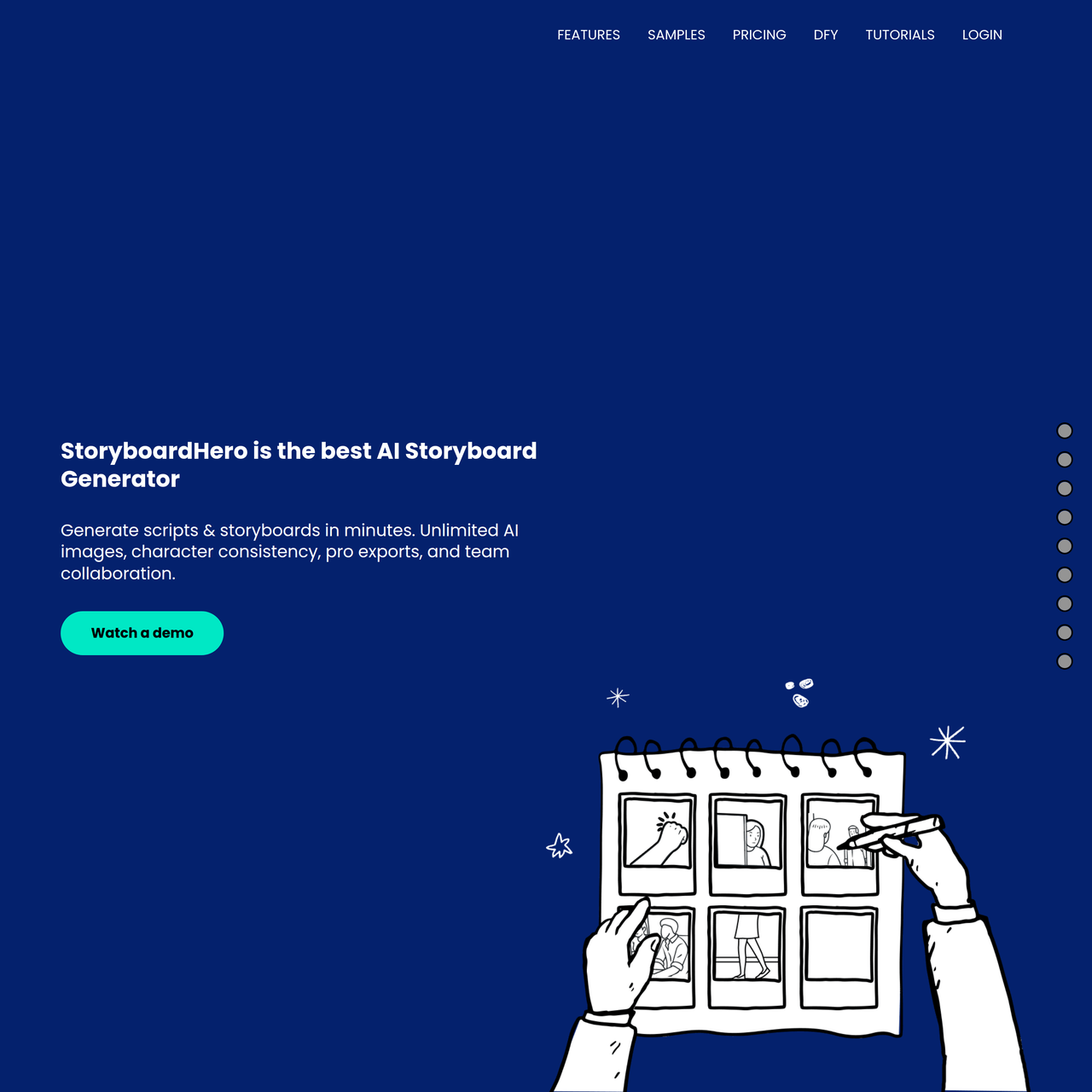 Screenshot of Storyboard Hero