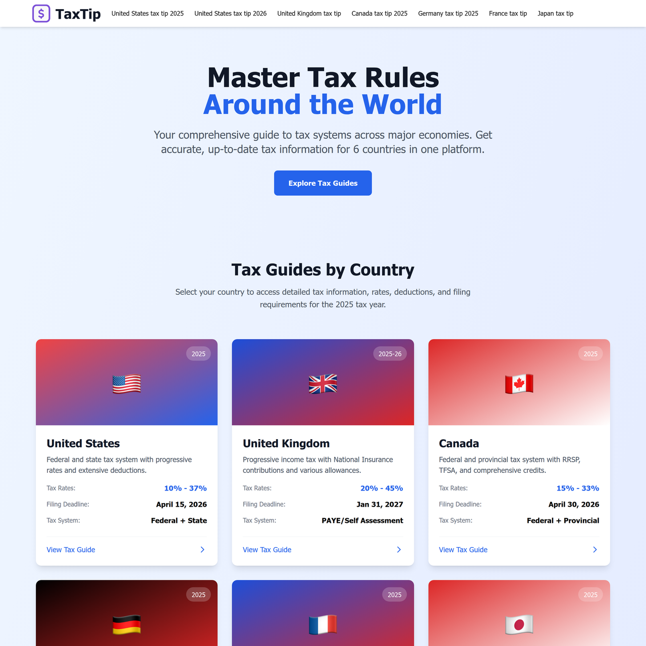 Screenshot of TaxTip.ai