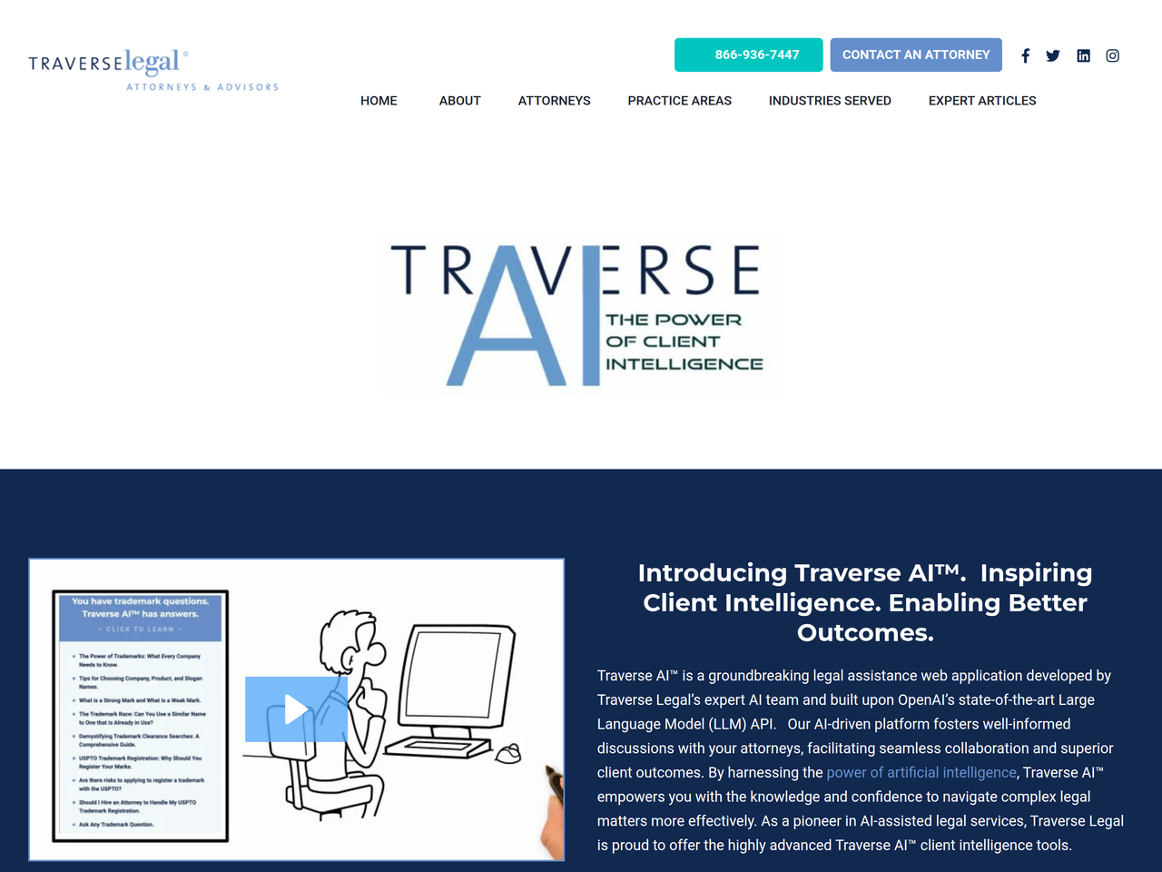 Screenshot of Traverse AI™