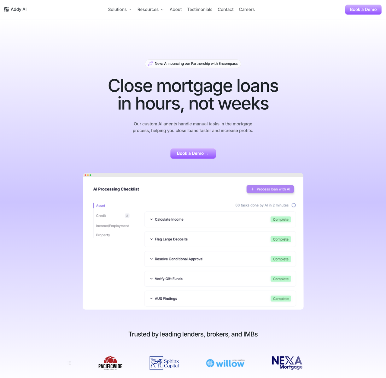 Screenshot of Addy AI