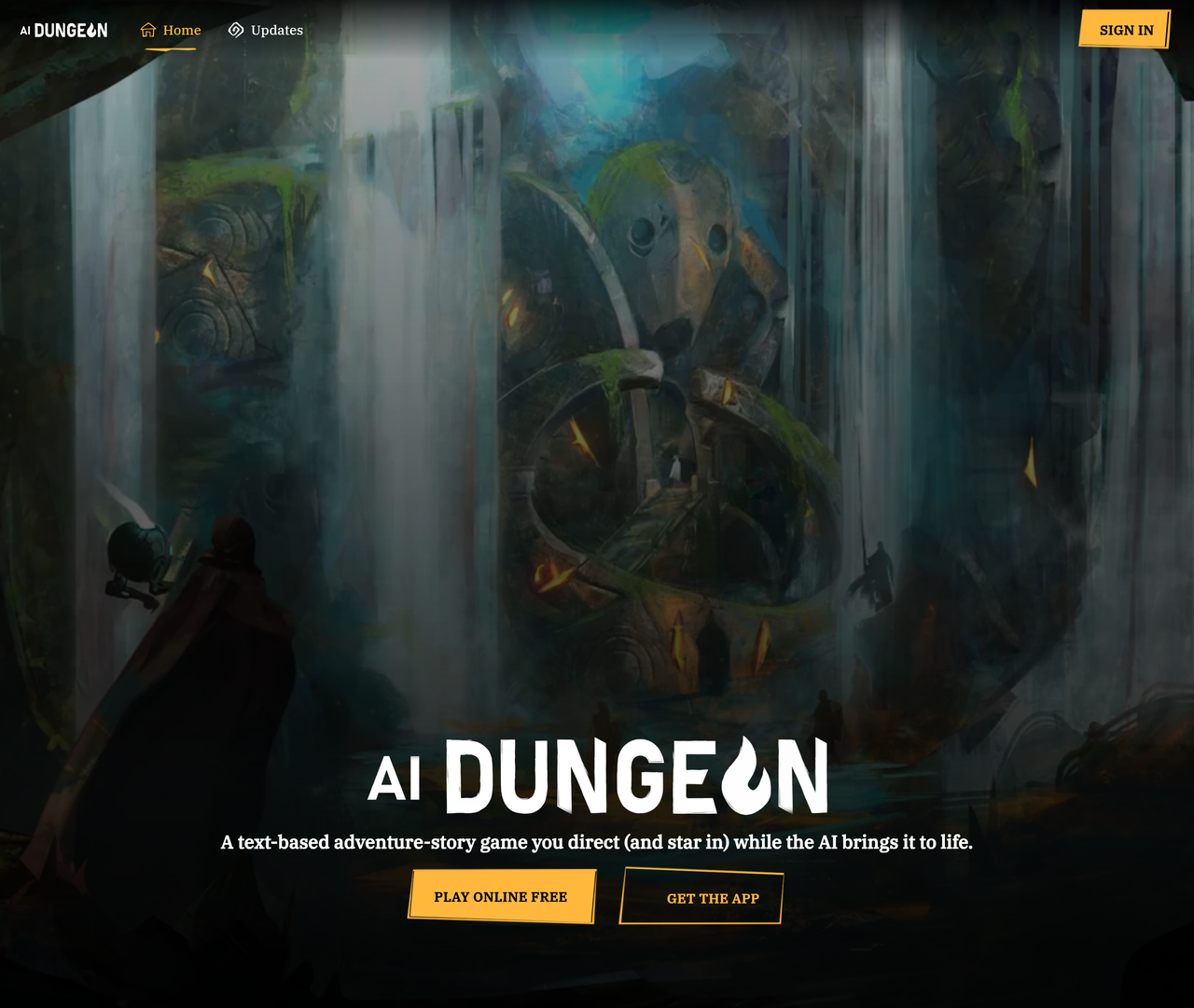 Screenshot of AI Dungeon