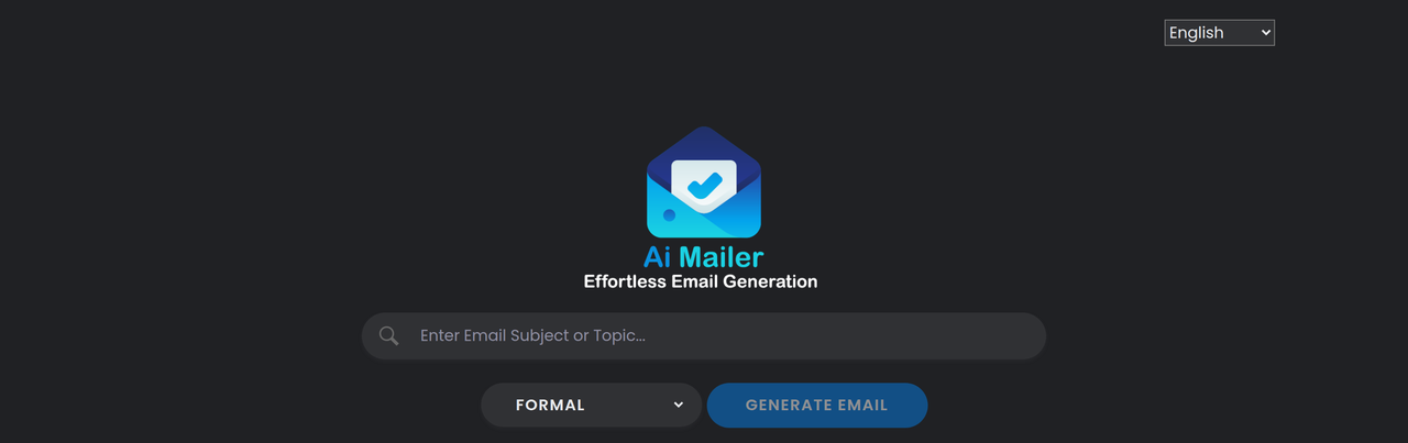 Screenshot of AI Mailer