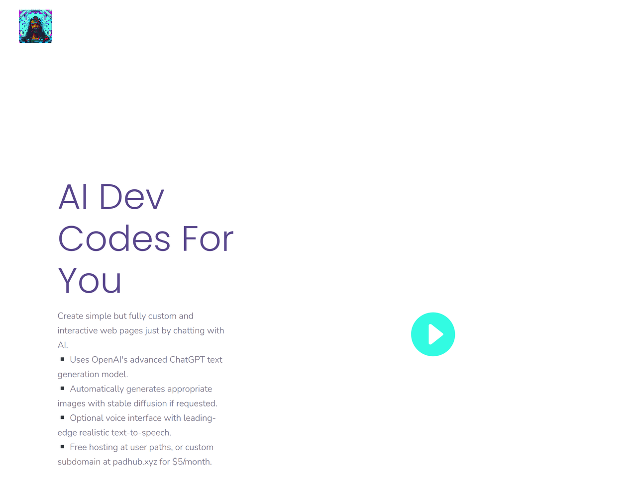 Screenshot of AIDev.Codes
