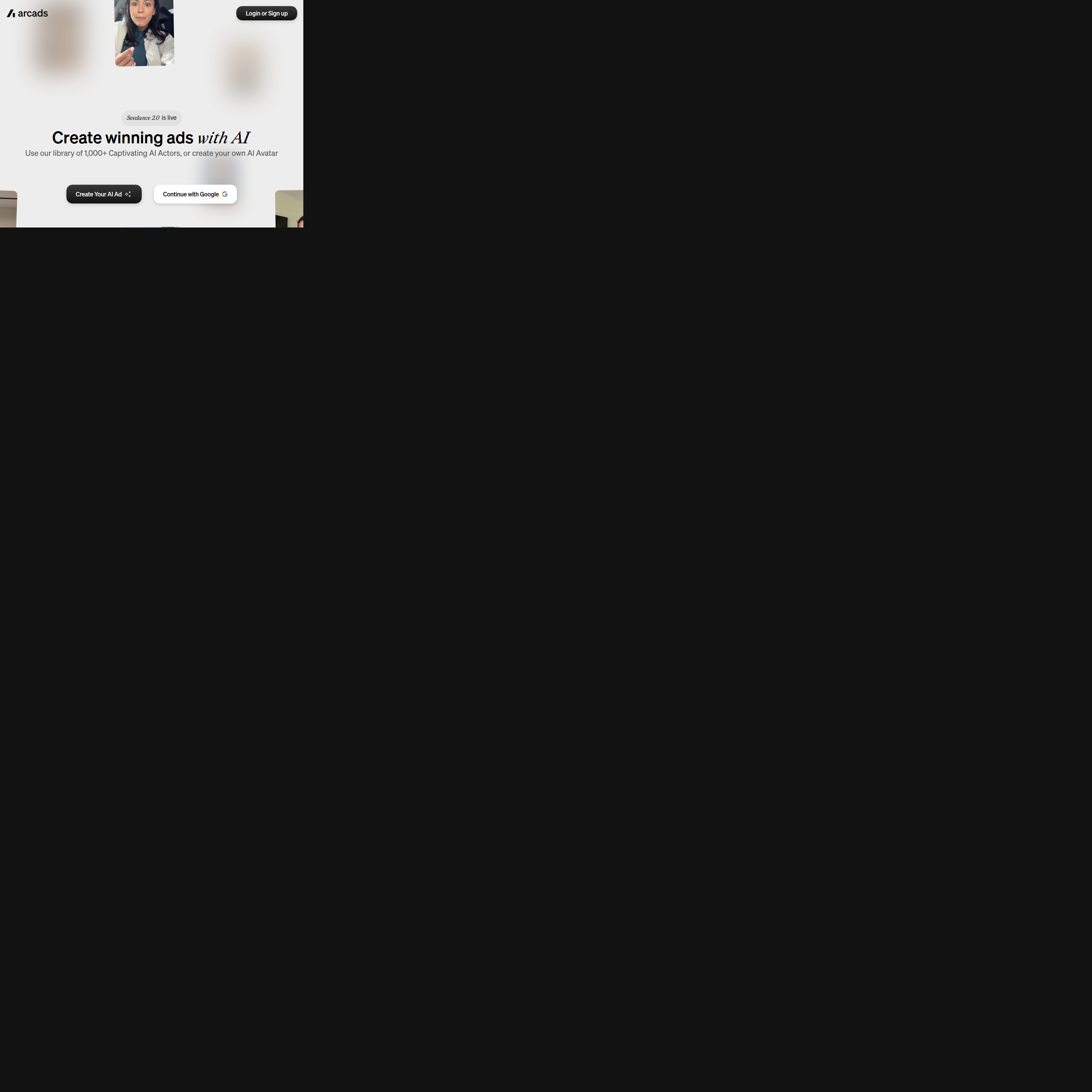 Screenshot of Arcads