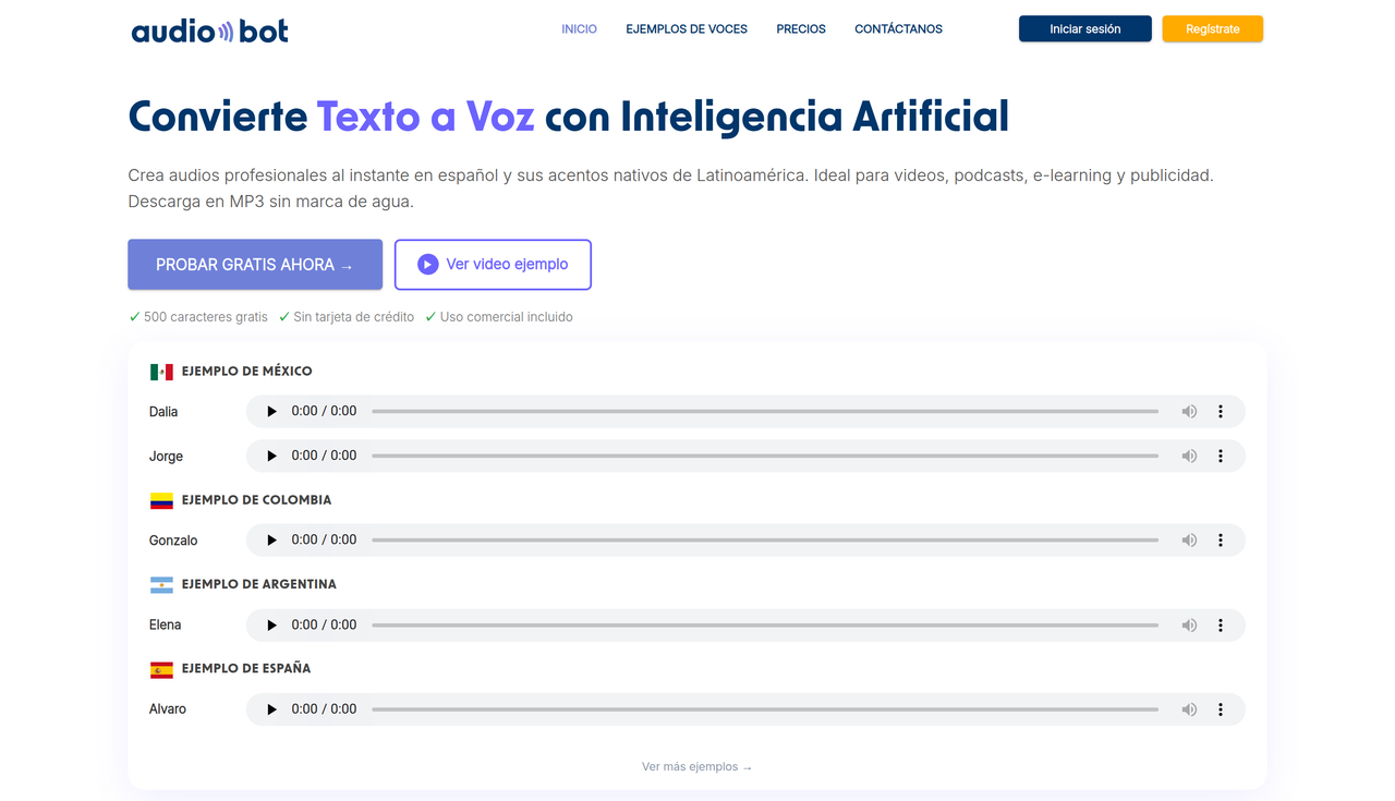 Screenshot of AudioBot