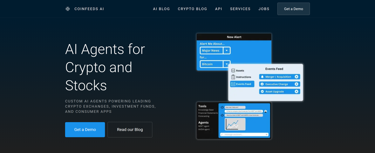 Screenshot of Coinfeeds