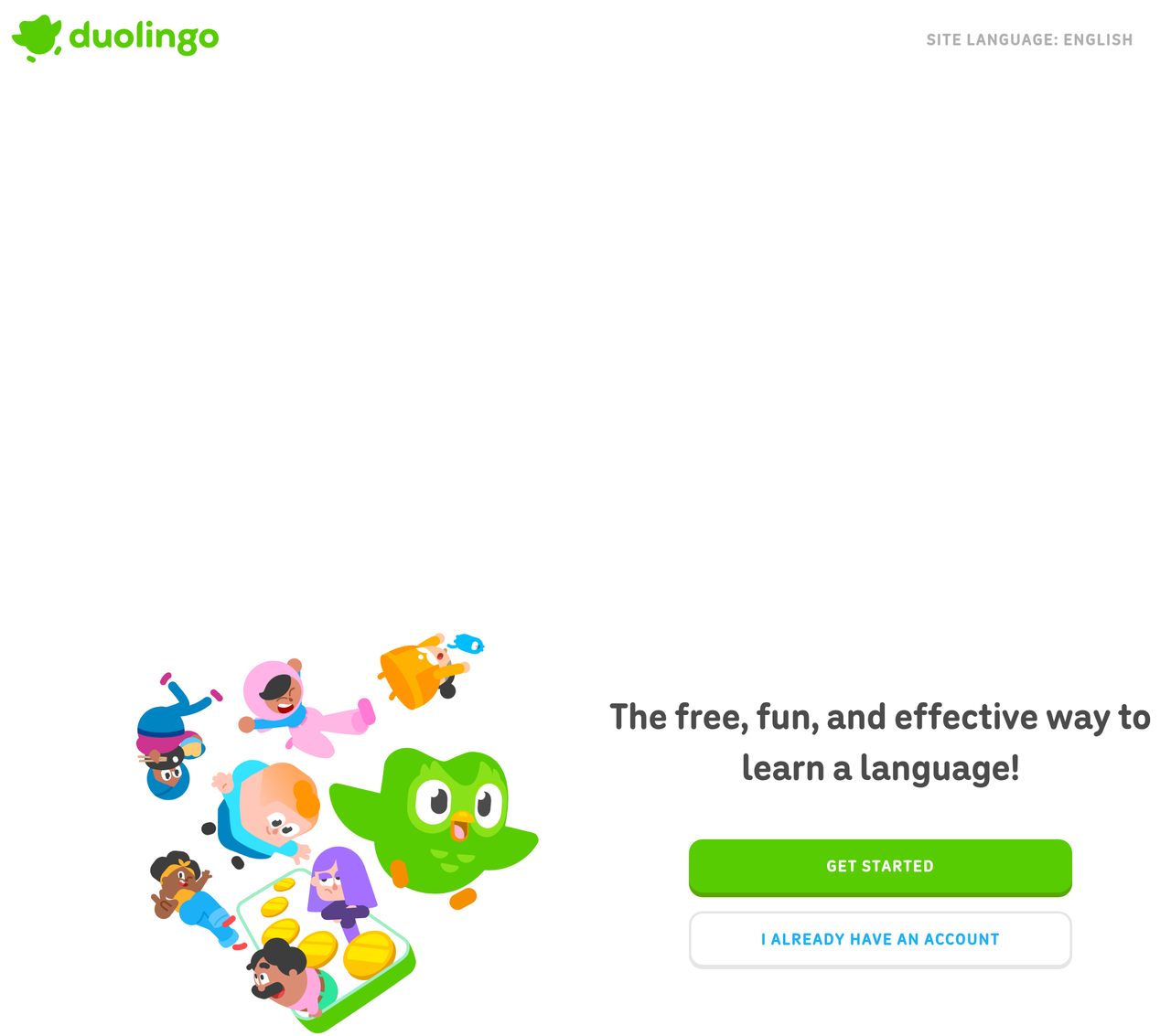 Screenshot of Duolingo