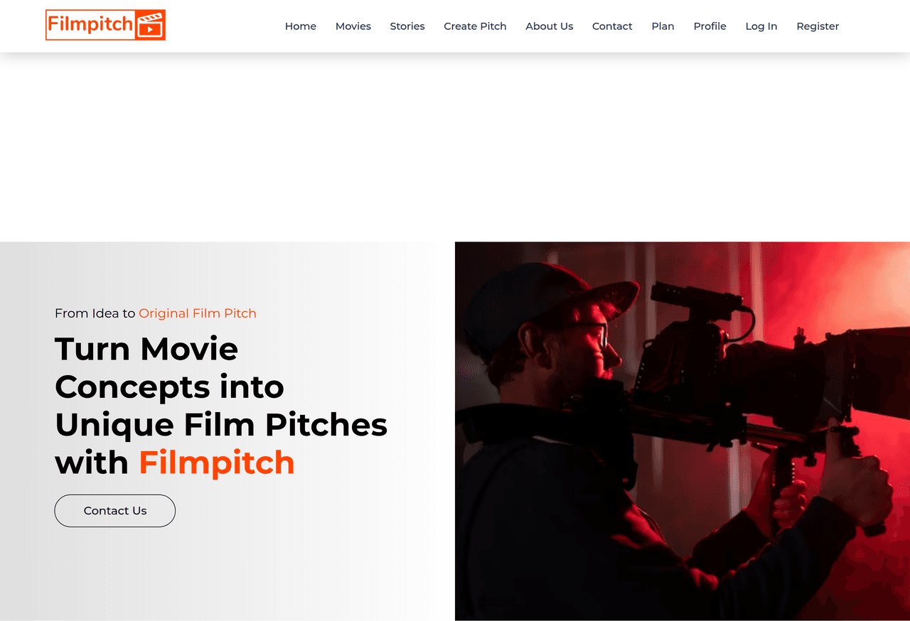 Screenshot of Filmpitch