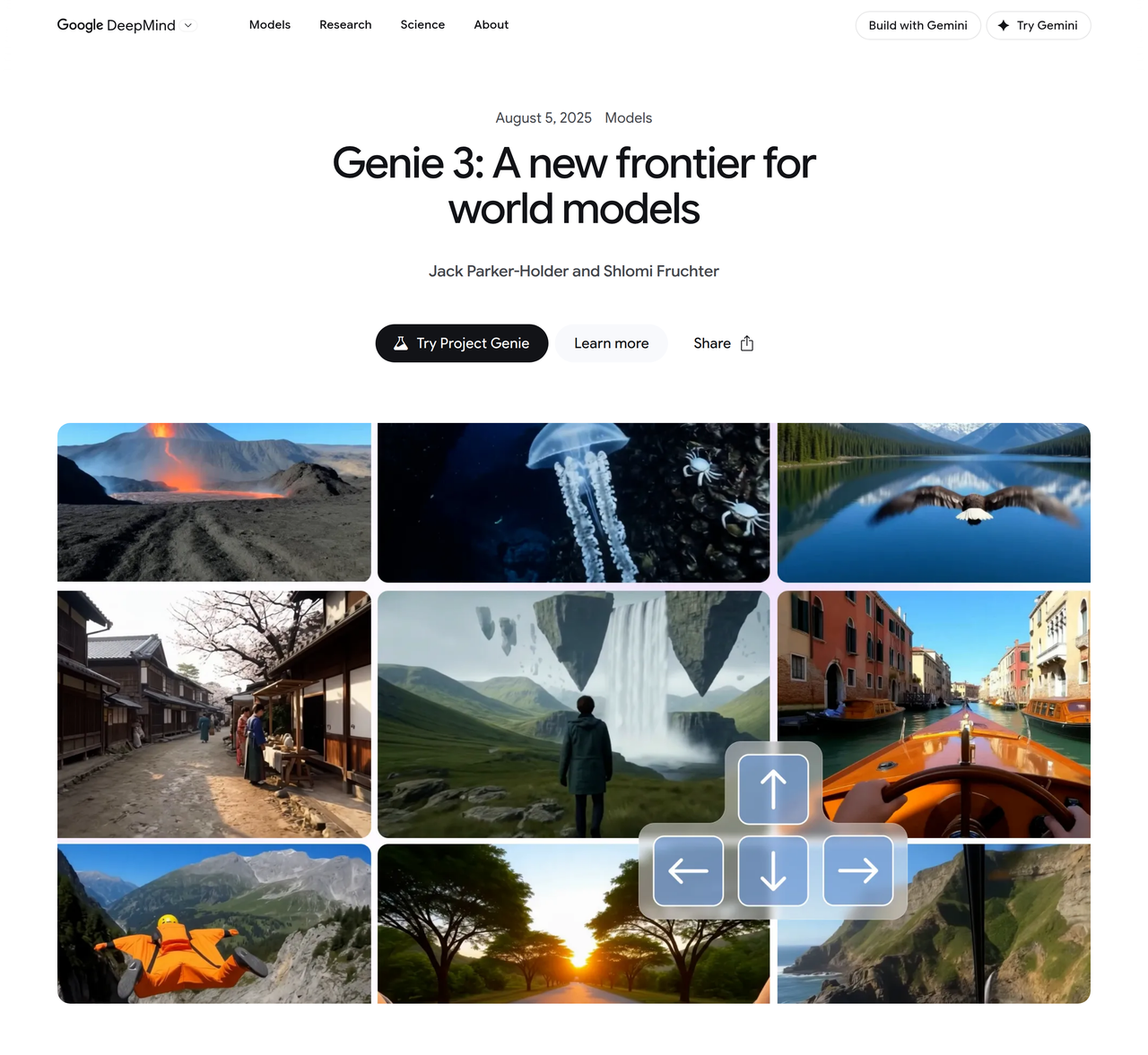 Screenshot of Genie 3 by Google DeepMind