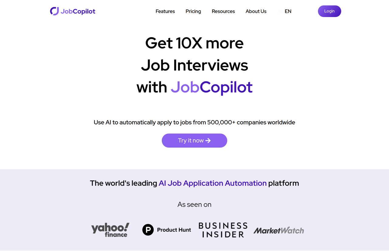 Screenshot of JobCopilot