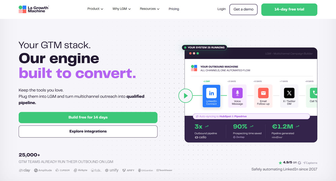 Screenshot of La Growth Machine