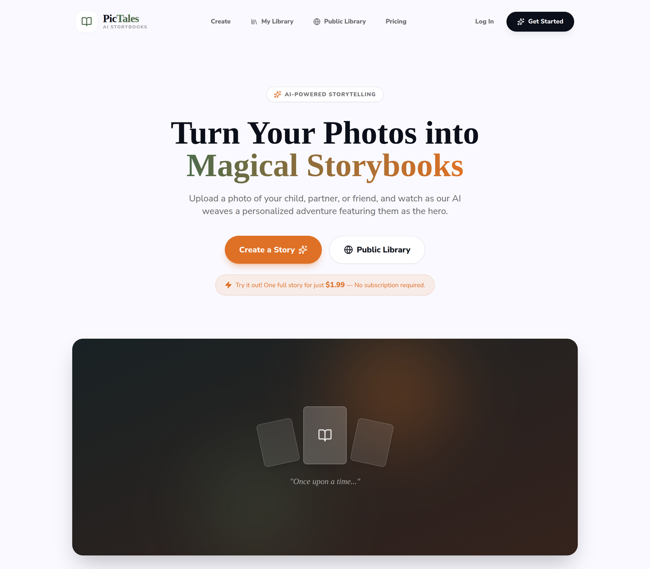 Screenshot of PicTales
