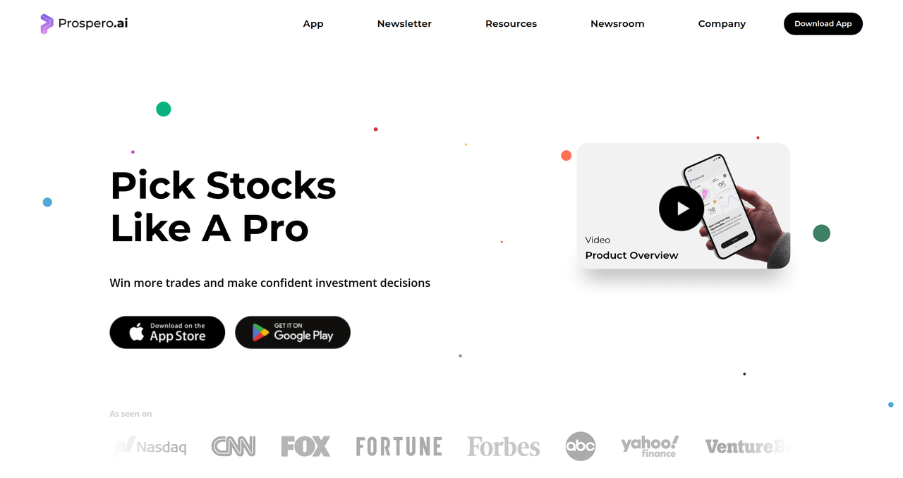 Screenshot of Prospero.ai